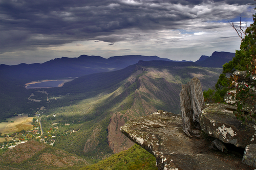 Arial view of the Southern Grampains region